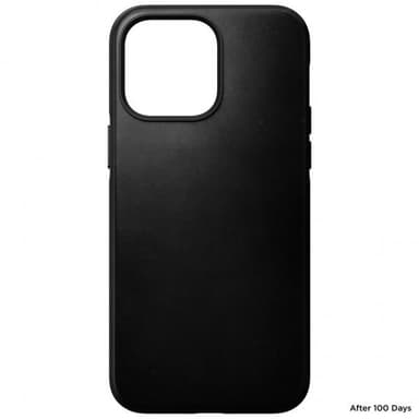 NOMAD iPhone 14 Pro Max Kuori Modern Leather Case Horween Musta