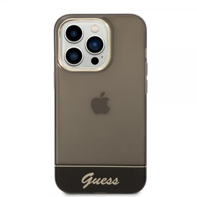 Guess iPhone 14 Pro Max Kuori Translucent Musta
