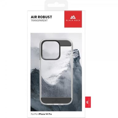 Black Rock iPhone 14 Pro Kuori Air Robust Case Musta Kirkas