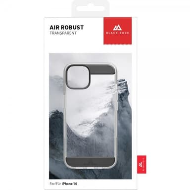 Black Rock iPhone 14 Kuori Air Robust Case Musta Kirkas