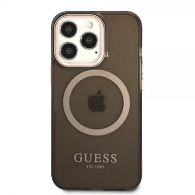 Guess iPhone 13 Pro Max Kuori Translucent MagSafe Musta
