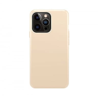 XQISIT iPhone 14 Pro Max Kuori Silicone Case Sand