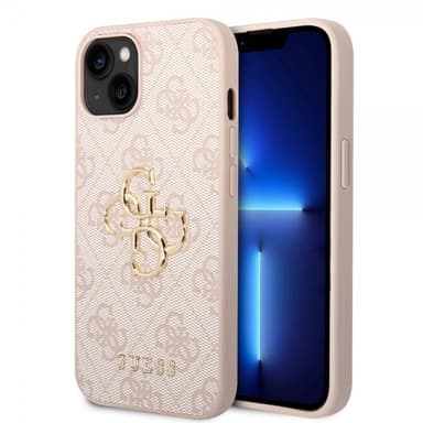 Guess iPhone 14 Plus Kuori Big Metal Logo Vaaleanpunainen