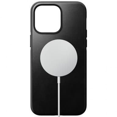 NOMAD iPhone 14 Pro Max Kuori Modern Leather Case Horween Musta