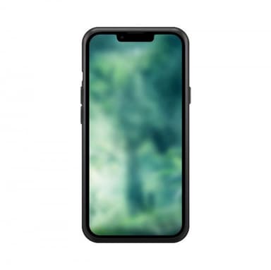 XQISIT iPhone 14 Kuori Silicone Case Musta