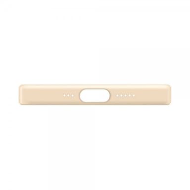 XQISIT iPhone 14 Plus Kuori Silicone Case Sand