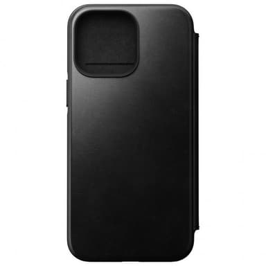 NOMAD iPhone 14 Pro Max Kotelo Modern Leather Folio Horween Musta