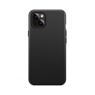 XQISIT iPhone 14 Kuori Silicone Case Musta