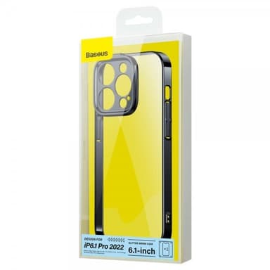 Baseus iPhone 14 Pro Kuori Glitter Series Musta