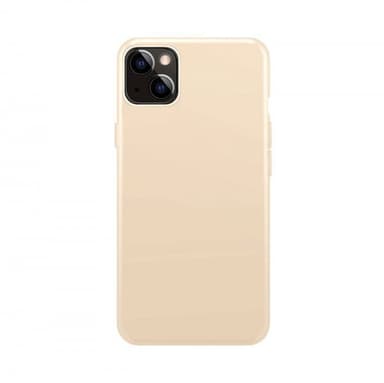 XQISIT iPhone 14 Plus Kuori Silicone Case Sand