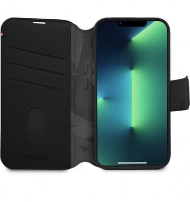 Decoded iPhone 14 Plus Kotelo Leather Detachable Wallet Musta