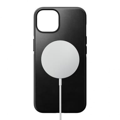 NOMAD iPhone 14 Kuori Modern Leather Case Horween Musta