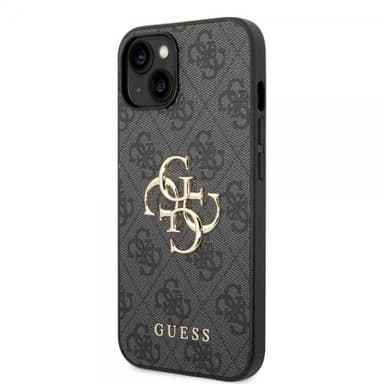 Guess iPhone 14 Plus Kuori Big Metal Logo Harmaa
