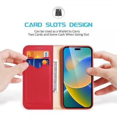 DUX DUCIS iPhone 14 Pro Max Kotelo Hivo Series Punainen