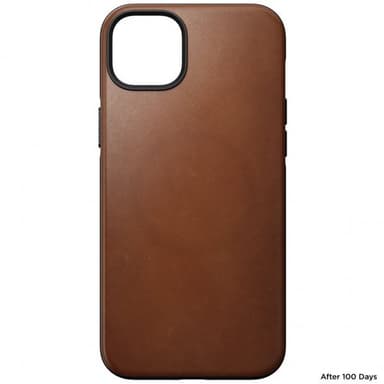 NOMAD iPhone 14 Plus Kuori Modern Leather Case English Tan
