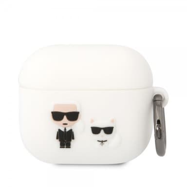 Karl Lagerfeld AirPods 3 Kuori 3D Logo Valkoinen