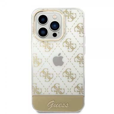 Guess iPhone 14 Pro Max Kuori Bottom Stripe Script Logo Kulta