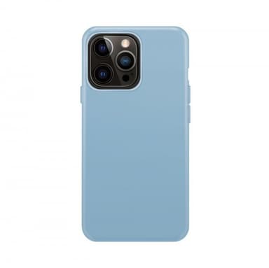 XQISIT iPhone 14 Pro Max Kuori Silicone Case Vaaleansininen