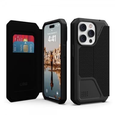 Urban Armor Gear (UAG) iPhone 14 Pro Kotelo Metropolis Kevlar Black