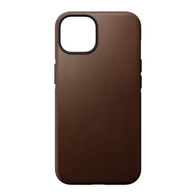 NOMAD iPhone 14 Kuori Modern Leather Case Ruskea
