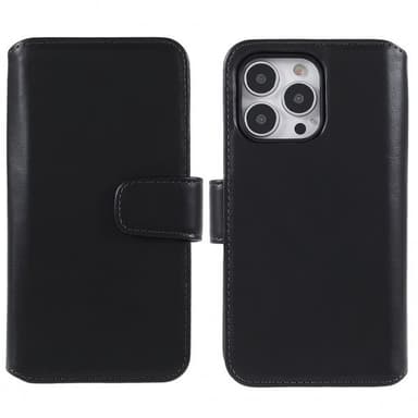 Nordic Covers iPhone 14 Pro Max Kotelo Essential Leather Raven Black
