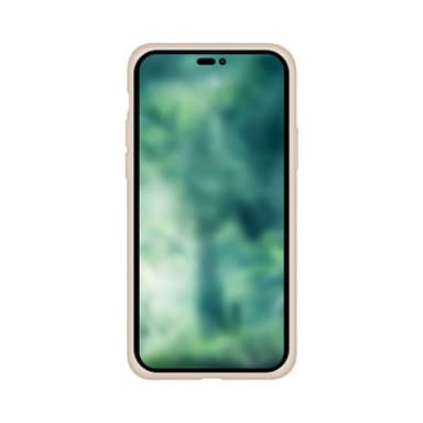 XQISIT iPhone 14 Pro Kuori Silicone Case Sand