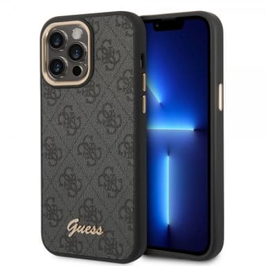 Guess iPhone 14 Pro Max Kuori 4G Logo Musta