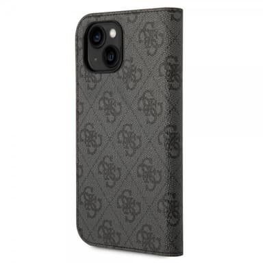 Guess iPhone 14 Kotelo 4G Logo Musta