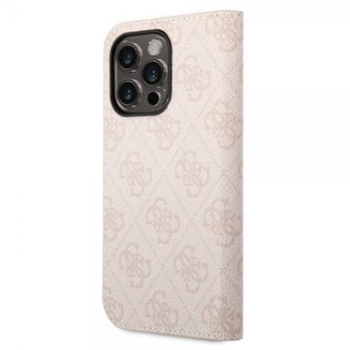 Guess iPhone 14 Pro Kotelo 4G Logo Vaaleanpunainen