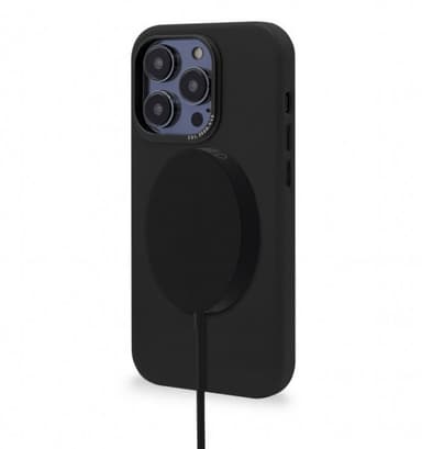Decoded iPhone 14 Pro Kuori Leather Backcover Musta