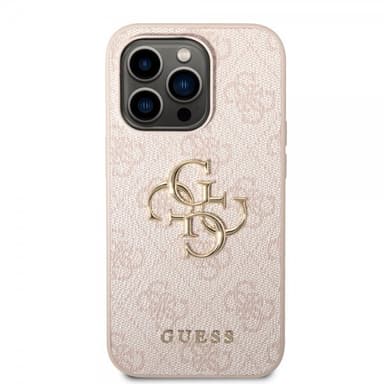 Guess iPhone 14 Pro Max Kuori Big Metal Logo Vaaleanpunainen
