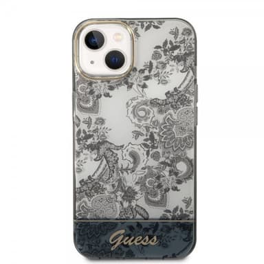 Guess iPhone 14 Kuori Toile de Jouy Harmaa