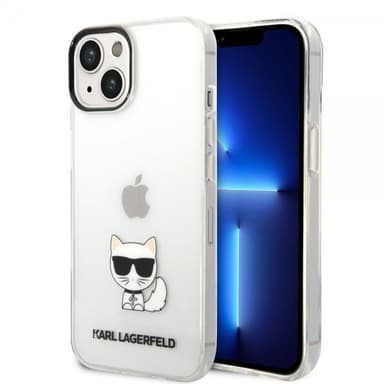 Karl Lagerfeld iPhone 14 Kuori Printed Choupette Läpinäkyvä