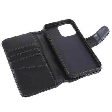 Nordic Covers iPhone 14 Pro Max Kotelo Essential Leather Raven Black