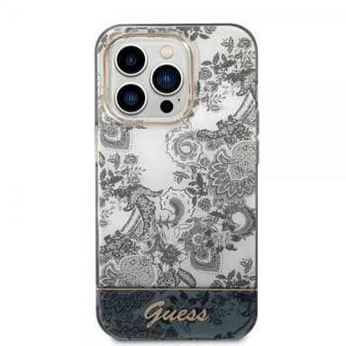 Guess iPhone 14 Pro Max Kuori Toile de Jouy Harmaa