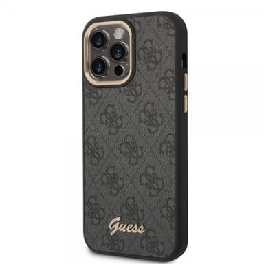 Guess iPhone 14 Pro Max Kuori 4G Logo Musta