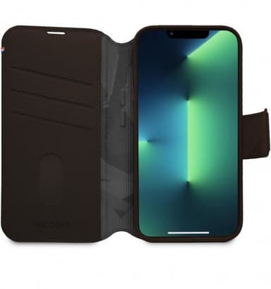Decoded iPhone 14 Plus Kotelo Leather Detachable Wallet Ruskea