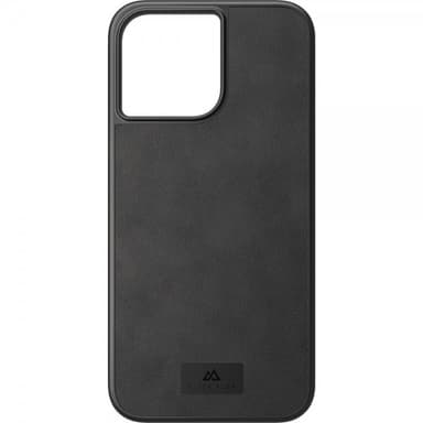 Black Rock iPhone 14 Pro Max Kuori Real Leather Case Musta