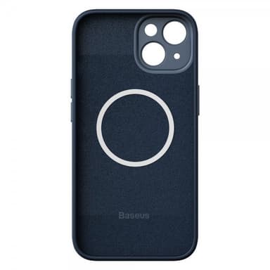 Baseus iPhone 14 Plus Kuori Liquid Silica Gel MagSafe Sininen