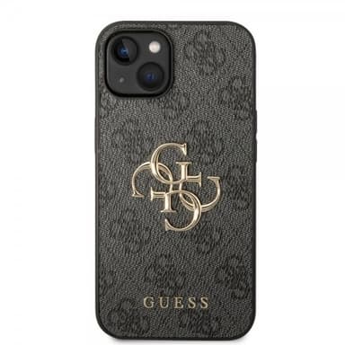 Guess iPhone 14 Plus Kuori Big Metal Logo Harmaa