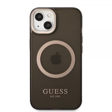 Guess iPhone 13 Kuori Translucent MagSafe Musta