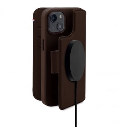 Decoded iPhone 14 Plus Kotelo Leather Detachable Wallet Ruskea
