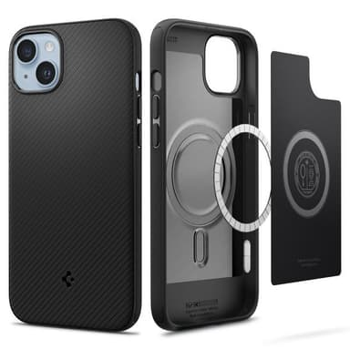 Spigen iPhone 14 Plus Kuori Mag Armor MagFit Matte Black