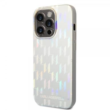 Karl Lagerfeld iPhone 14 Pro Max Kuori Monogram Iridescent Hopea