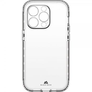 Black Rock iPhone 14 Pro Kuori 360° Real Glass Case Musta Kirkas