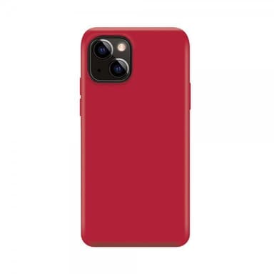 XQISIT iPhone 14 Plus Kuori Silicone Case Punainen
