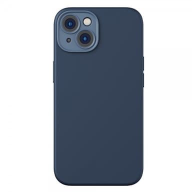 Baseus iPhone 14 Plus Kuori Liquid Silica Gel MagSafe Sininen