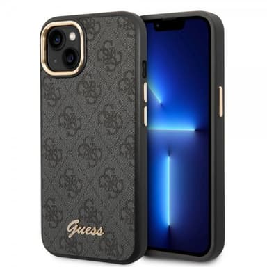 Guess iPhone 14 Plus Kuori 4G Logo Musta