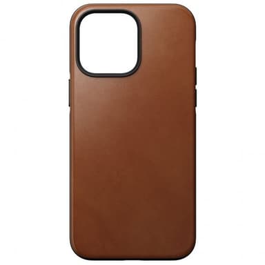 NOMAD iPhone 14 Pro Max Kuori Modern Leather Case English Tan