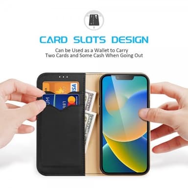 DUX DUCIS iPhone 14 Plus Kotelo Hivo Series Musta